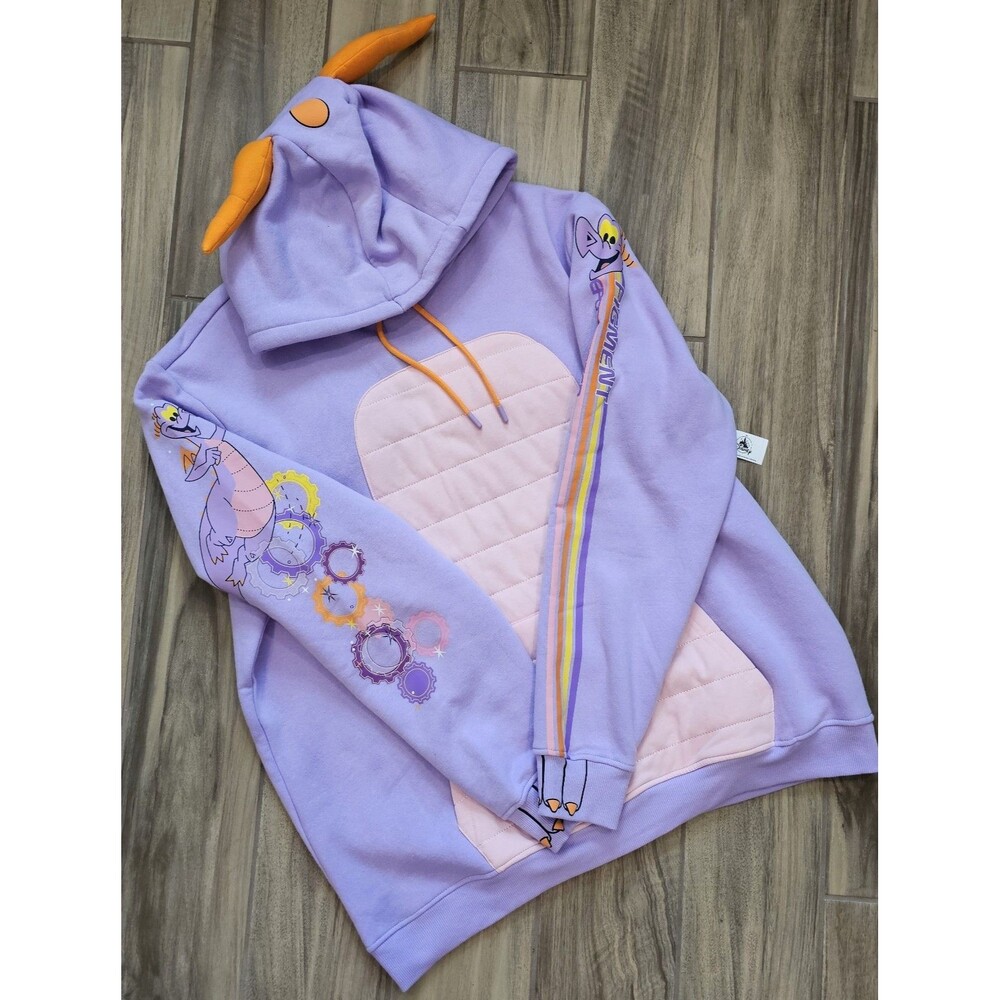 2025 Disney Parks Epcot Figment Cosplay Pullover Sweatshirt Hoodie Adult XL NEW